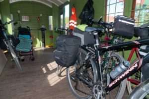 Bikes in guards van