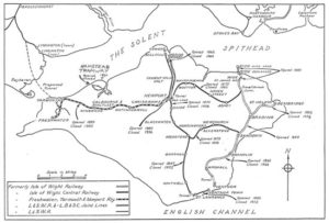 Isle of Wight Railway Map