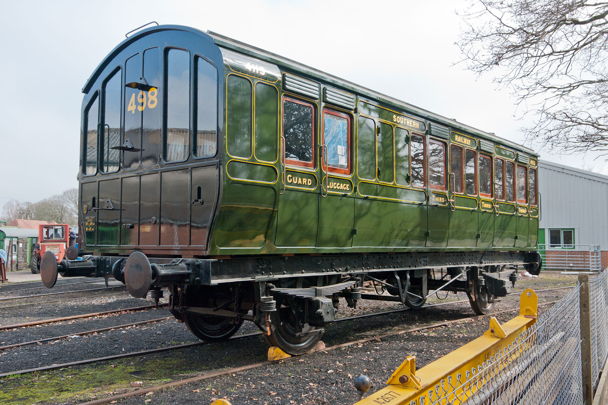 London, Brighton and South Coast Railway LBSCR Brake Third 4115 - Header